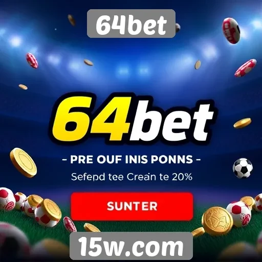 Plataforma 64bet apresenta promoções atrativas para novos jogadores