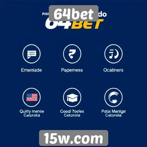 Métodos de pagamento aceitos no site 64bet